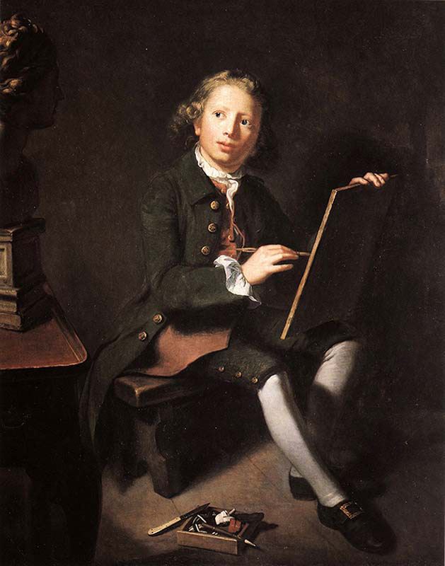 The Artist's Son Drawing